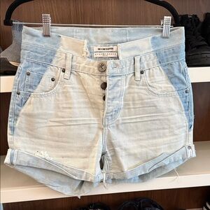 One Teaspoon Faded Blue Jean Shorts